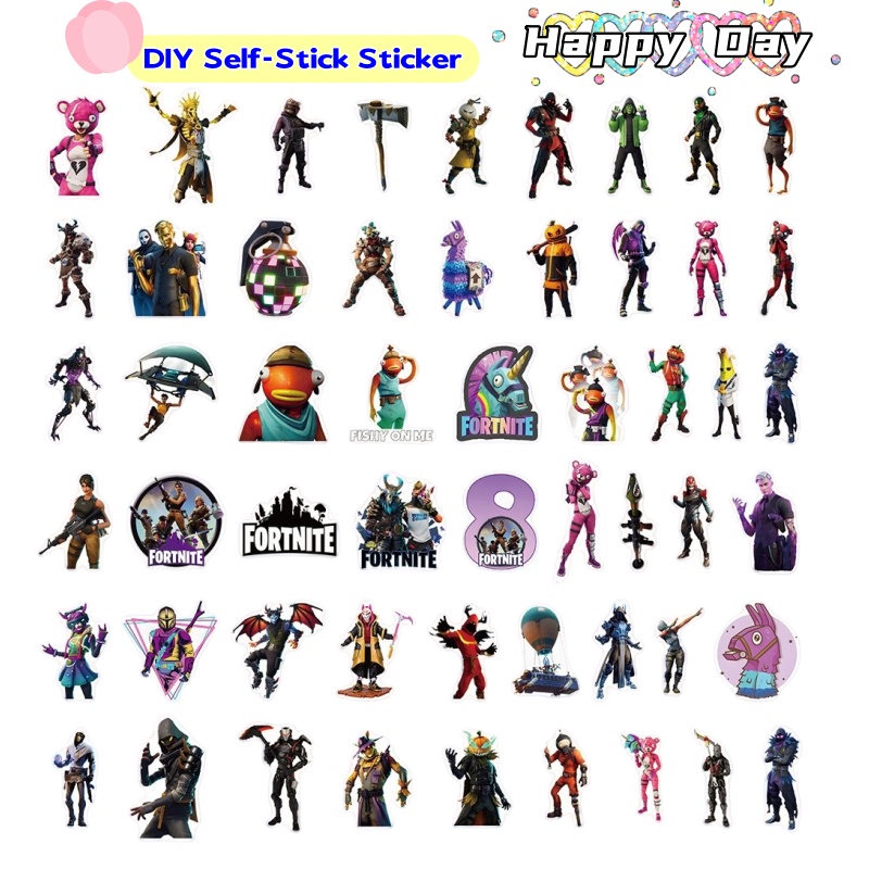Atv Parts - Fortnite Creative Personality Graffiti Sticker Animation