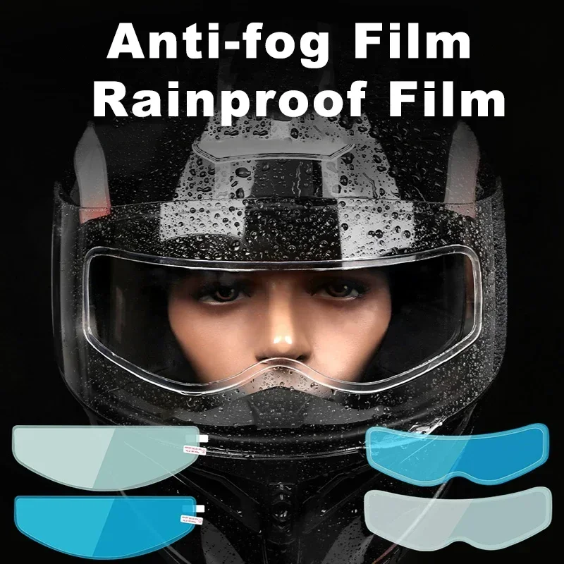 Motorcycle Helmets - 1/4pcs Motorcycle Helmet Transparent Anti-fog Rain