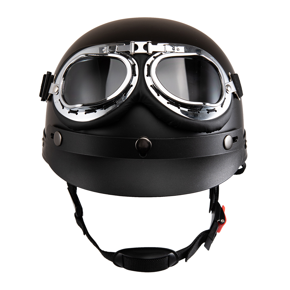 Vintage Open Face Retro Helmet - Motorcycle Helmet Open Face Retro Capacete