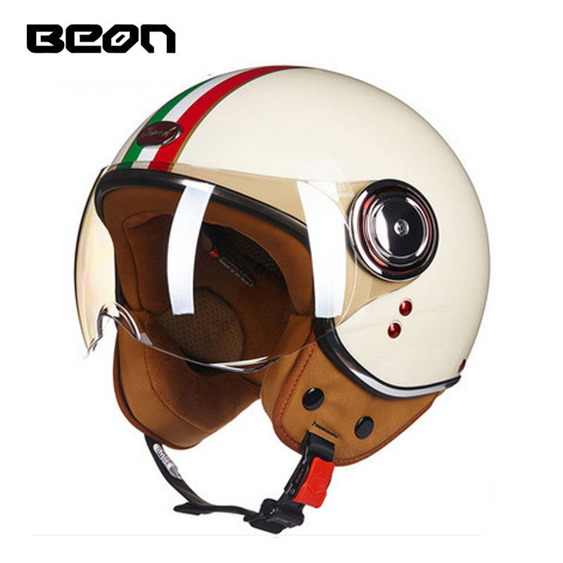 Vintage Open Face Retro Helmet - Capacete BEON 110B Mở Mặt Xe