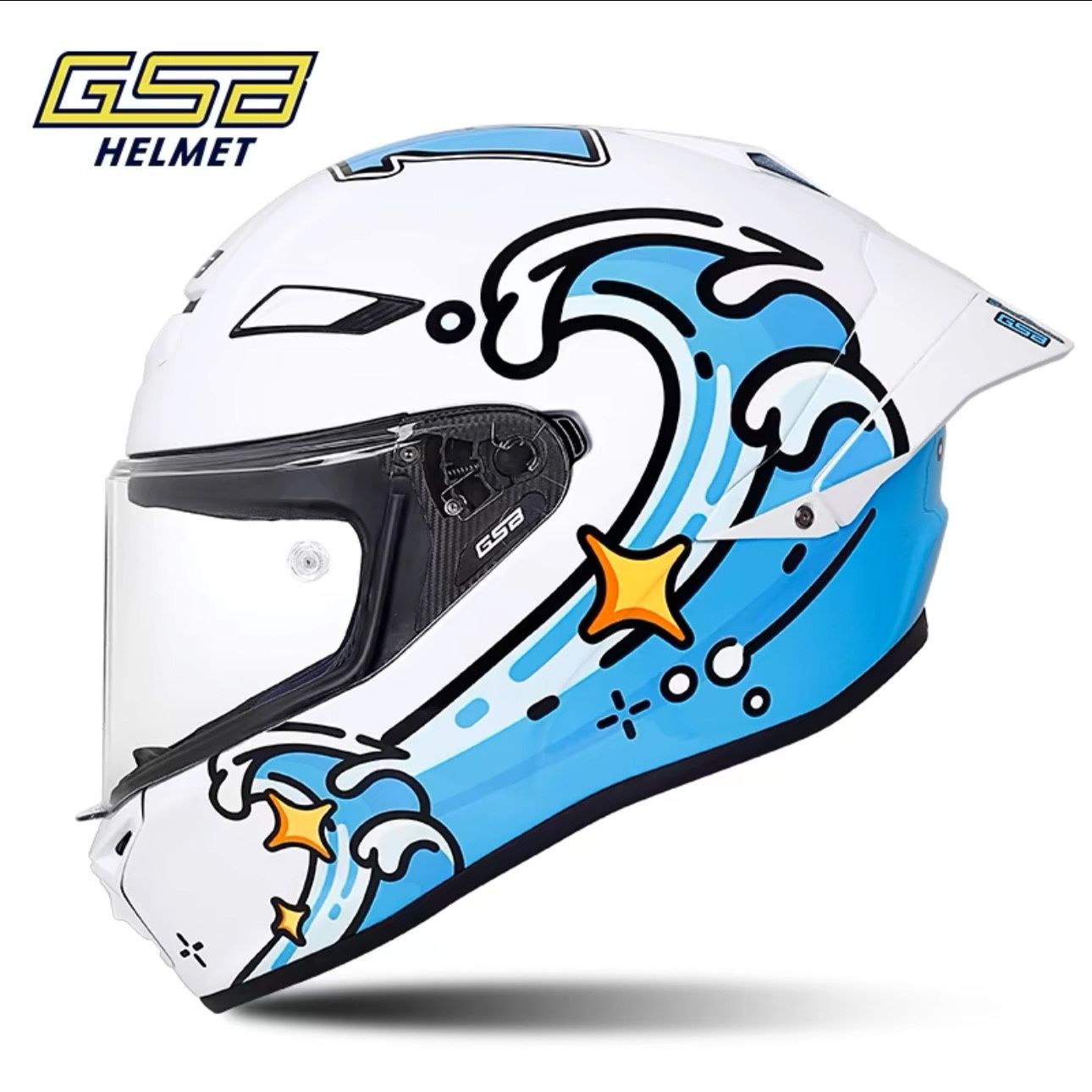 Carbon Fiber Lightweight Motorcycle Helmet - GSB Carbon Fiber Helmet RC5 Motorcycle