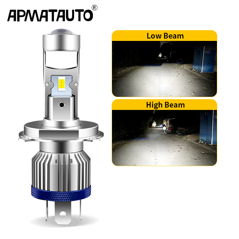 H4 HS1 LED Motorcycle Headligh - đánh giá và giá Universal Motorcycle Led Headlight Projector