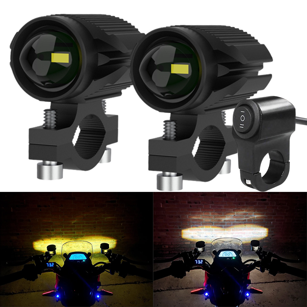 Additional Led Headlights For  - đánh giá và giá Universal Motorcycle Led Headlight Projector