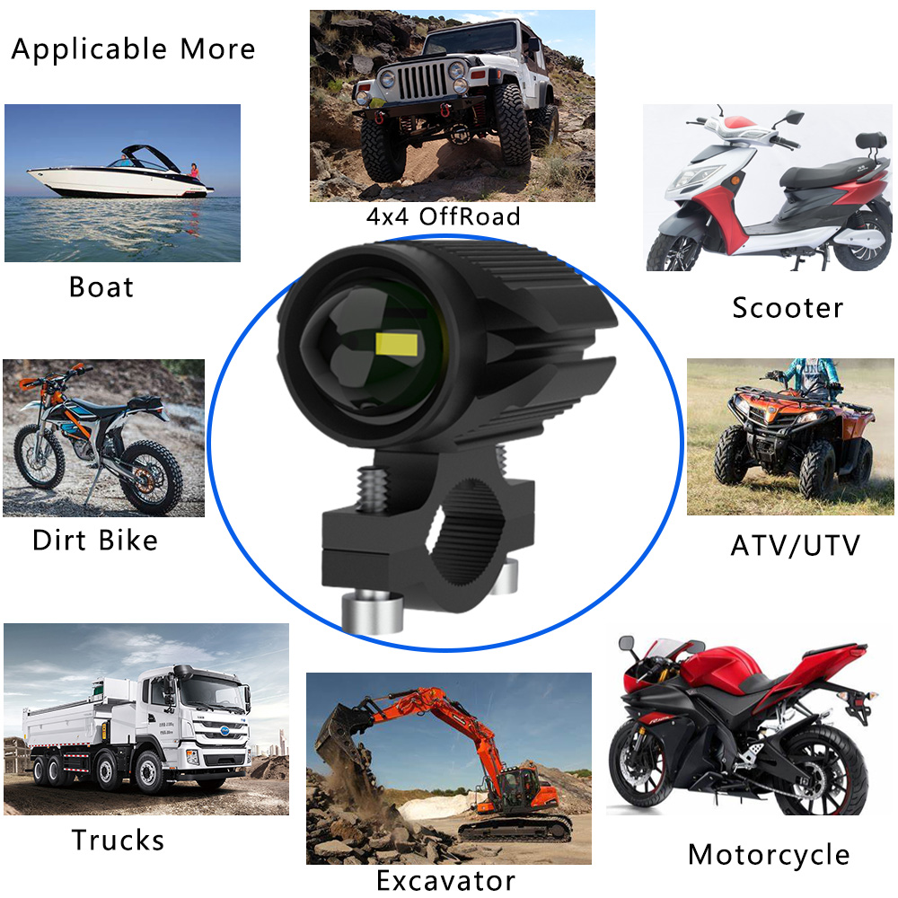 Additional Led Headlights For  - đánh giá và giá Universal Motorcycle Led Headlight Projector