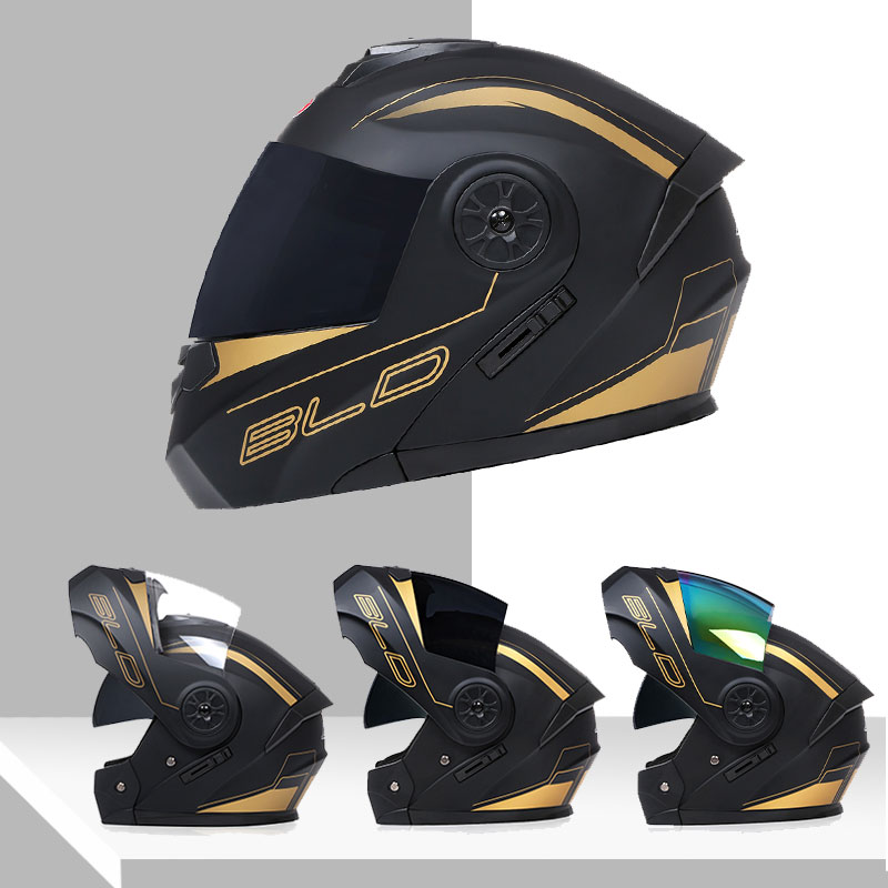 Dual Lens Helmet Modular Fashi - đánh giá và giá Dual Visor Motorcycle Racing Helmet