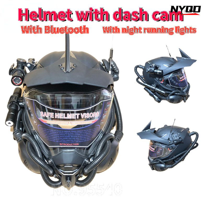 Rally helmet motorcycle helmet - đánh giá và giá Full Face Motorcycle Helmet With Bluetooth