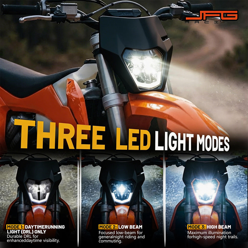 5 LED Headlight Headlamp Lamp  - đánh giá và giá Universal Motorcycle Led Headlight Projector