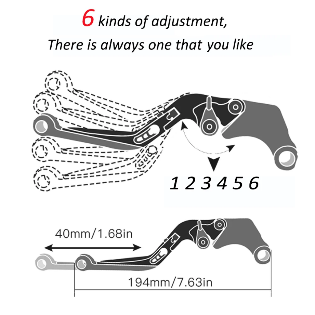 For KYMCO AK550 2017-2023 Moto - đánh giá và giá Cnc Aluminum Adjustable Brake Clutch Levers