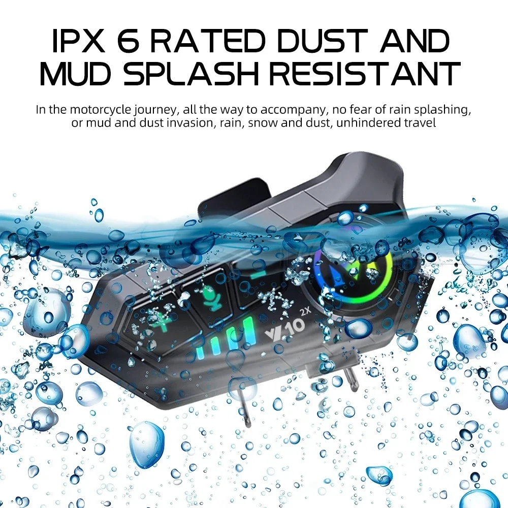 V10 2X Bluetooth Motorcycle He - đánh giá và giá Universal Motorcycle Helmet Intercom Headset