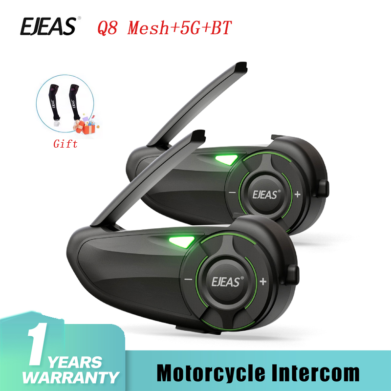 1/2Pcs EJEAS Q8 Motorcycle Mes - đánh giá và giá Universal Motorcycle Helmet Intercom Headset