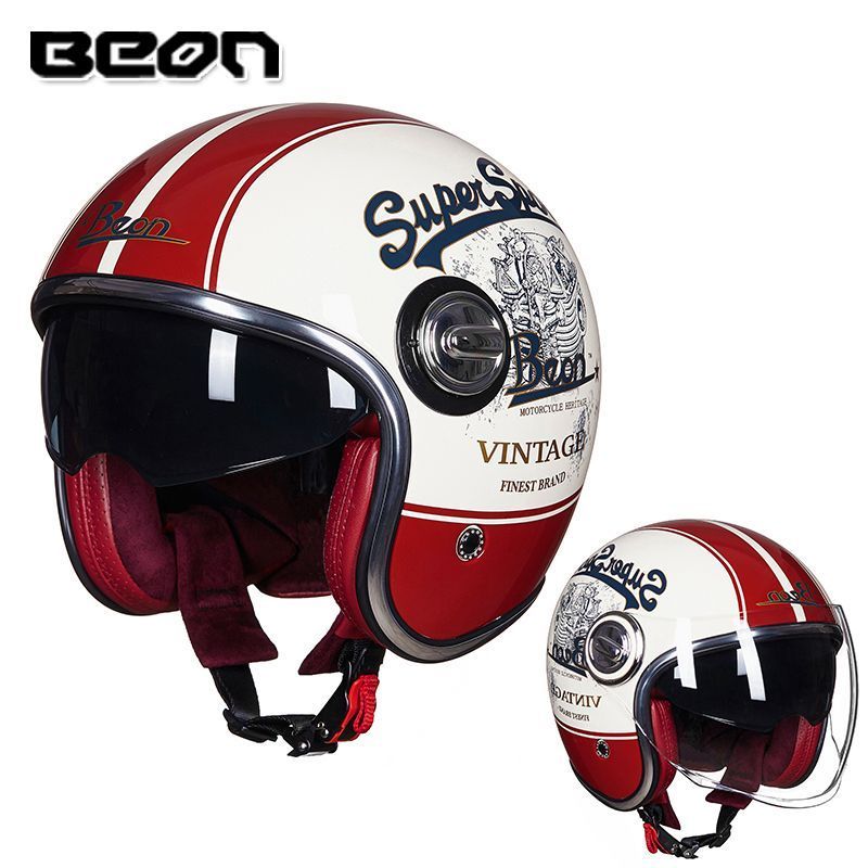 Retro Motorcycle Helmet Open F - đánh giá và giá Vintage Open Face Retro Helmet
