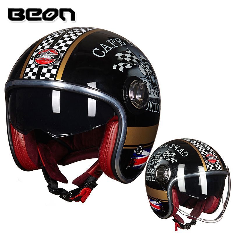 Retro Motorcycle Helmet Open F - đánh giá và giá Vintage Open Face Retro Helmet