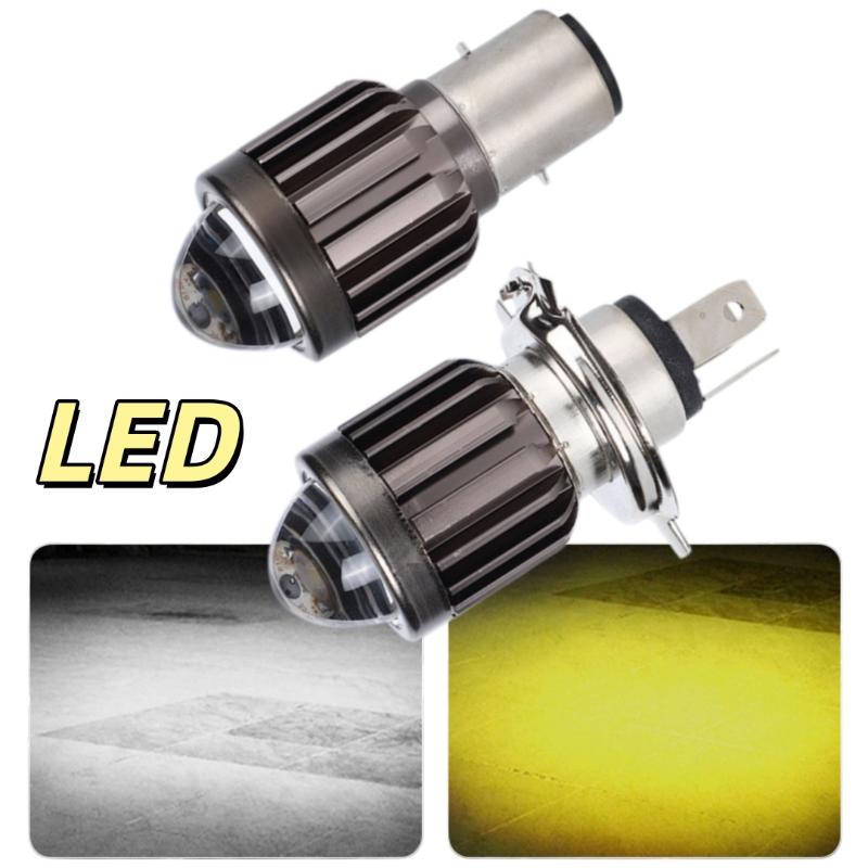 NEW 1Pc Universal H4 BA20D LED - đánh giá và giá Universal Motorcycle Led Headlight Projector