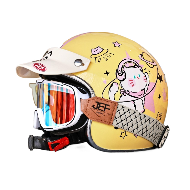 Retro Vintage Small Shell 3/4  - đánh giá và giá Vintage Open Face Retro Helmet