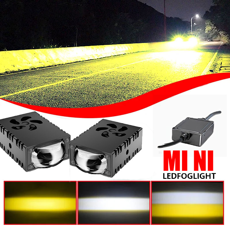 1PCS/2PCS Mini LED Driving Lig - đánh giá và giá Universal Motorcycle Led Headlight Projector