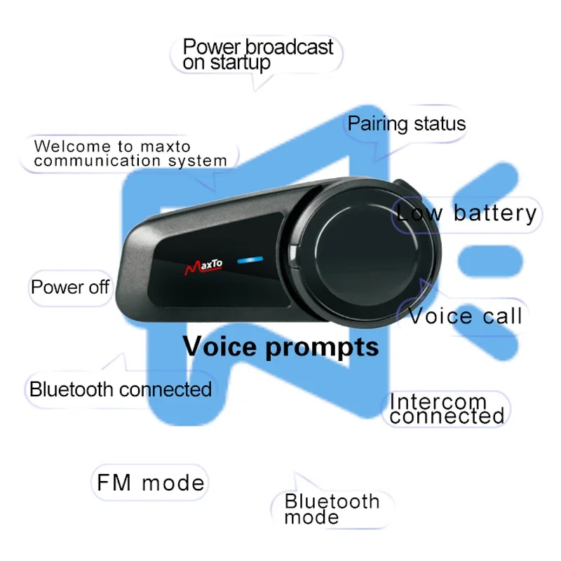 2PCS Maxto M2 Motorcycle Helme - đánh giá và giá Universal Motorcycle Helmet Intercom Headset
