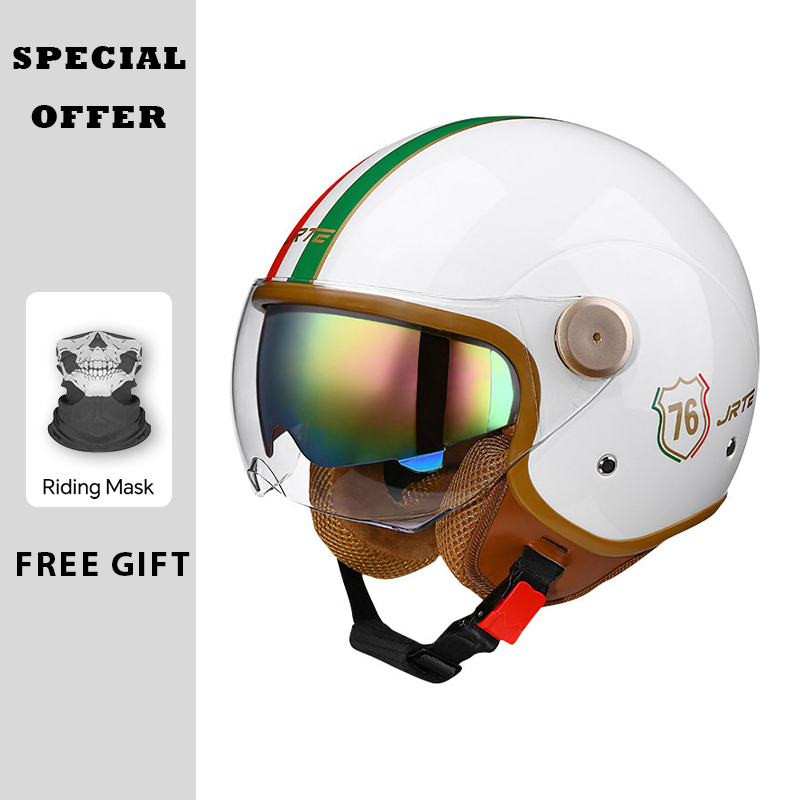 Retro Open Face Motorcycle Hel - đánh giá và giá Vintage Open Face Retro Helmet