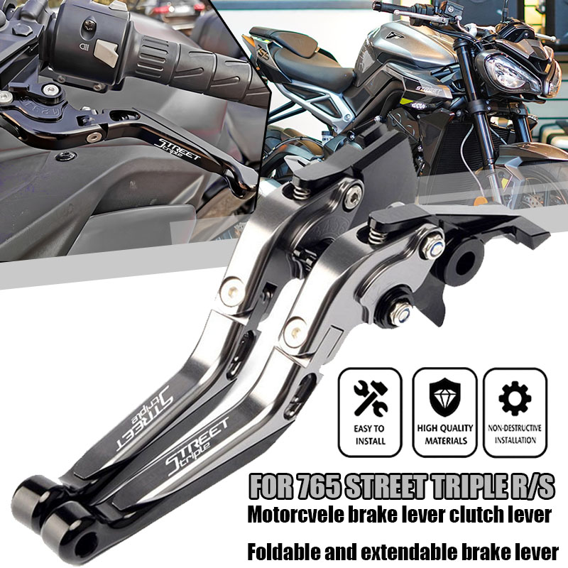 For 765 Street Triple R/S (NOT - đánh giá và giá Cnc Aluminum Adjustable Brake Clutch Levers