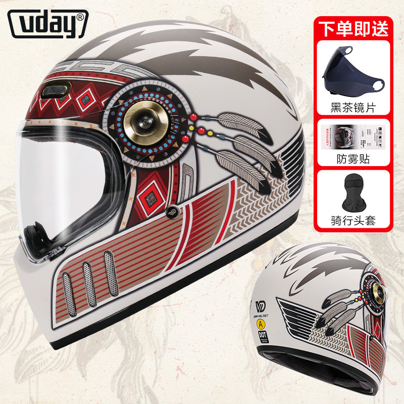 Retro Full Face Motorcycle Hel - đánh giá và giá Vintage Open Face Retro Helmet