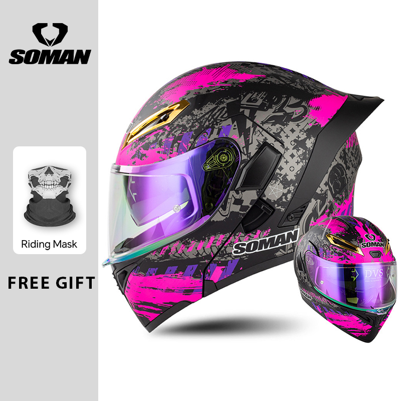 Unisex DOT Approved Dual Visor - đánh giá và giá Dual Visor Motorcycle Racing Helmet