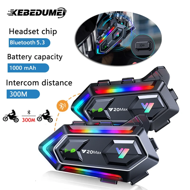 Y20 MAX Motorcycle Helmet Inte - đánh giá và giá Universal Motorcycle Helmet Intercom Headset