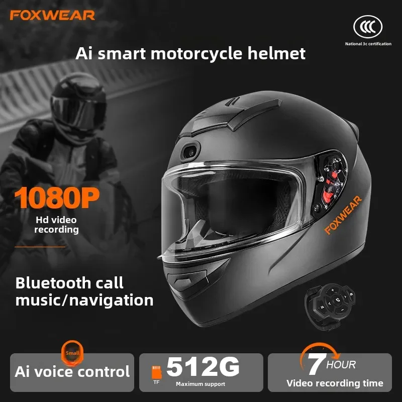 AI Intelligence Motorcycle Hel - đánh giá và giá Full Face Motorcycle Helmet With Bluetooth