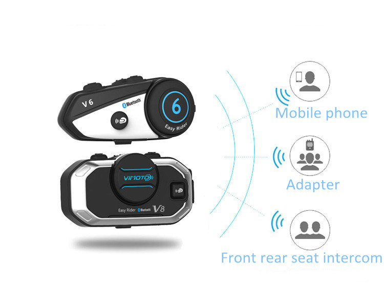Vimoto V8 Motorcycle Helmet He - đánh giá và giá Universal Motorcycle Helmet Intercom Headset