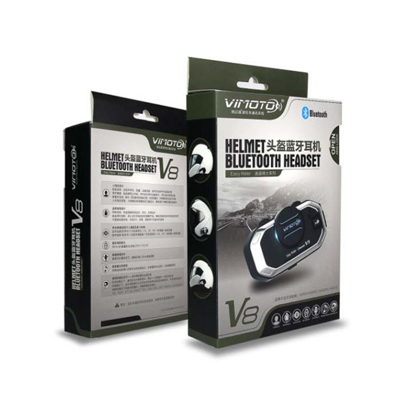 Vimoto V8 Motorcycle Helmet He - đánh giá và giá Universal Motorcycle Helmet Intercom Headset