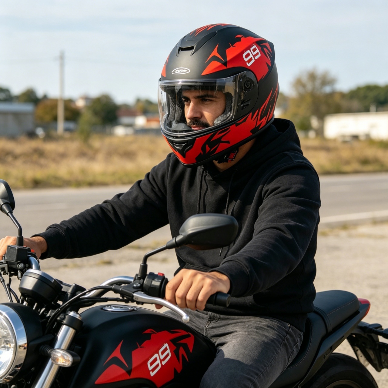 Men's Full Face Motorcycle Hel - đánh giá và giá Dual Visor Motorcycle Racing Helmet