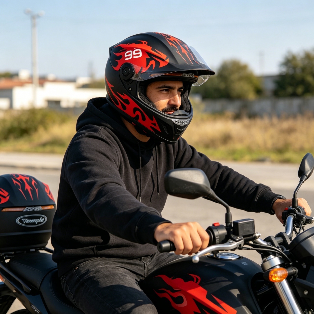 Men's Full Face Motorcycle Hel - đánh giá và giá Dual Visor Motorcycle Racing Helmet