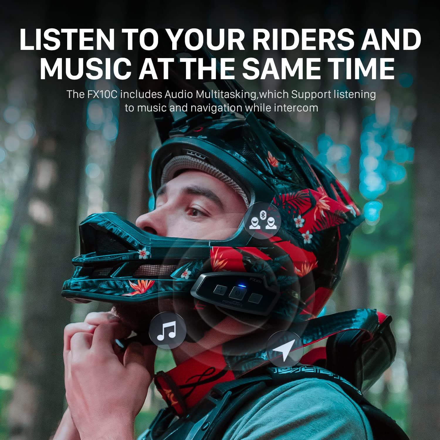 Fodsports FX 10C Motorcycle Me - đánh giá và giá Universal Motorcycle Helmet Intercom Headset
